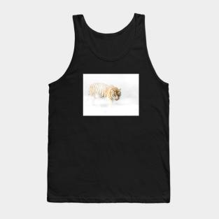 Tiger Animal Feline Wild Life Jungle Nature Freedom Travel Africa Digital Painting Tank Top